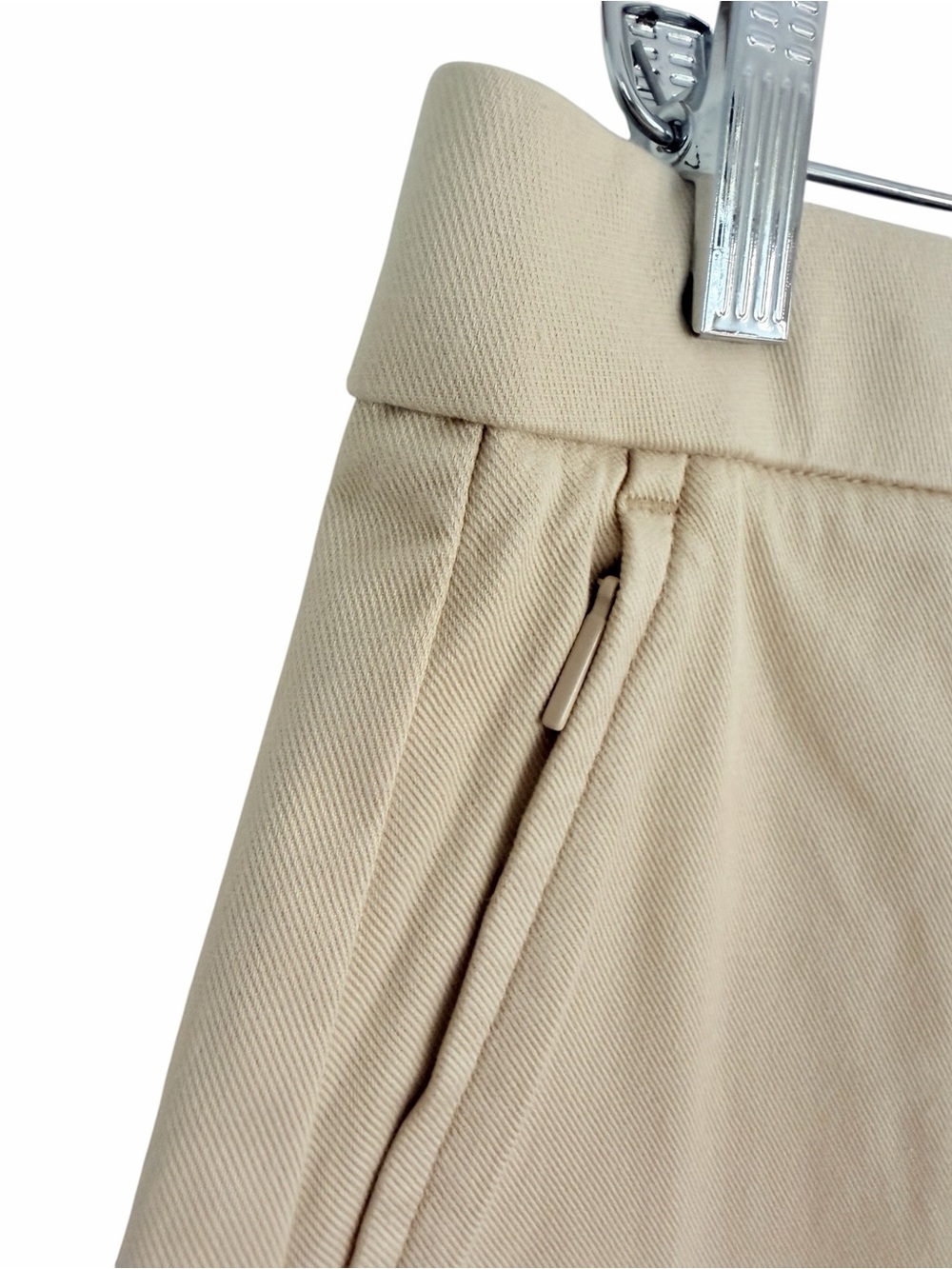 NWT SPANX Supersmooth Stretch Twill High-Rise Tailored Khaki Women's Shorts XL - Picture 11 of 13